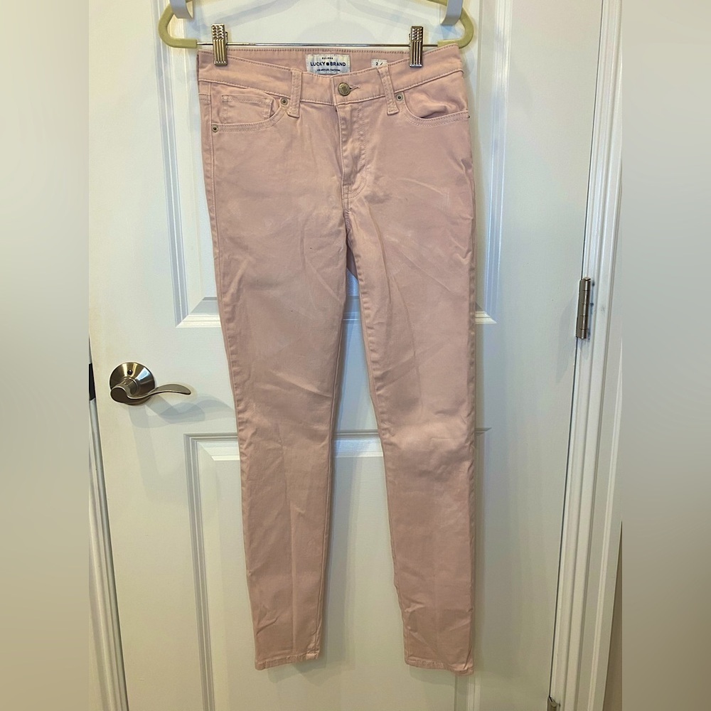 Lucky brand pink skinny jeans